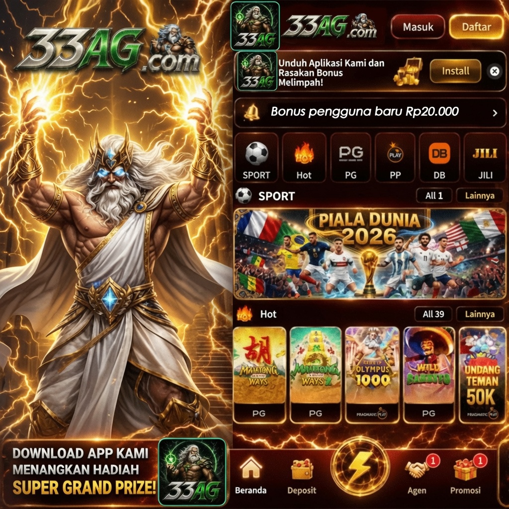 33AG - Download Akun 33ag Terbaru Aman