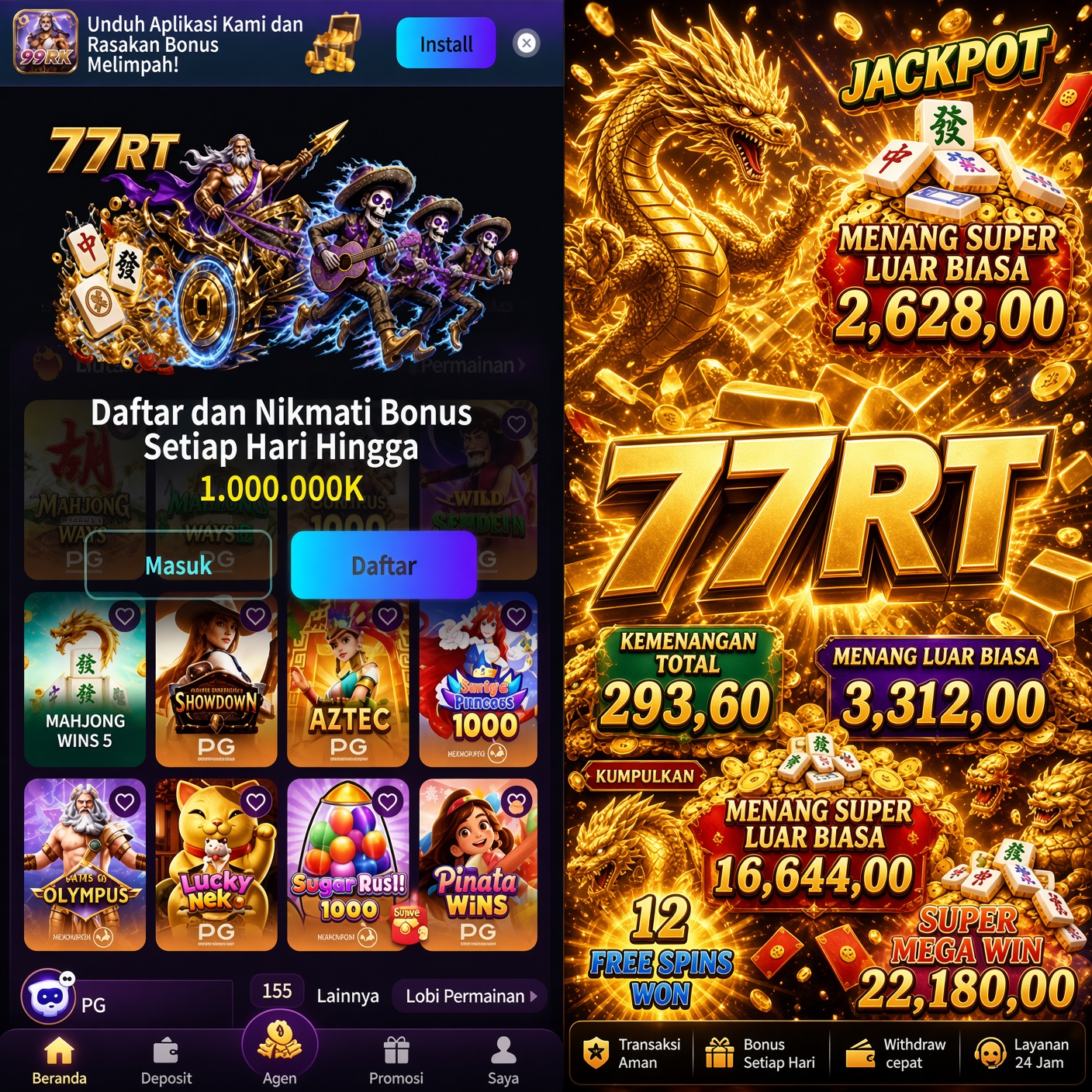77RT - 77rt Login Unduh Aplikasi Aman ๐ฏ